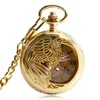 Pocket Watches Hollow Automatic Mechanical Watch steampunk phoenix case arabic Relogio Men