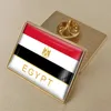 Egyptisk flaggkristallharts Drop Badge Brosch Flag Badges of ALLA l￤nder i v￤rlden