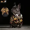 Vêtements pour chiens SUPREPET Vêtements pour bouledogue français Veste de broderie dorée Manteau Vêtements chauds Chiot Outfit Coton S Corde 230211