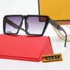 대형 선글라스 디자이너 여성 Lunettes de Soleil 클래식 레트로 UV 보호 선글라스 케이스 남성 선글라스 ff 여자 선글라스