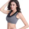 Completo da yoga Reggiseni sportivi da donna Mesh Layered False Two Pieces Sport Top Running Gym Fitness Reggiseno confortevole traspirante anti-sudore