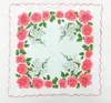 Printing Handkerchief scallop Cotton Cutter Ladies Handkerchief Craft Vintage Hanky Floral Wedding Handkerchiefs 30*30cm Random SN4307