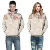 Felpe con cappuccio da uomo Taglie forti Felpe con cappuccio floreale stampato da uomo Felpe con cappuccio casual allentato Marchio unisex Bomber a maniche lunghe con cappuccio Top M-4XL