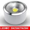 ダウンライトファンライブ20pcs/lot dimmable cob 3w 5w 7w 10w ledダウンライト防水表面マウントAC85V-265Vダイニングルームスポットライトダウンライト