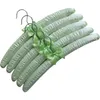 Hangers Racks 5pcs/Lot Fabric Coated Hanger Sponge Padded Hanging Clothes el Shop Display Rack 18 Colors 38.5CM 230211