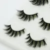 Falska ögonfransar 3D Multi-Layer Imitation Mink Eyelash Importerat premiumfiber hår naturlig tät bomullslinje