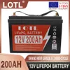 12 V 300AH LifePo4 ogniwa 200ah 100ah litowo-żelazo bateria fosforanowa wbudowana BMS 6000 cykli dla obozowiczów wózek golfowy Solar Solar