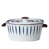 Miski 1150 ml duże ceramiczne porcelanowe obiad zupa miska stołowa mikrofalowe piekarnik Sterylizator Sejlizator Bezpieczny makaron Talerze obiadowe