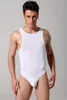 Men's Thermal Underwear 2023 High Quality Brand Ice Silk Vest One-piece Shapewear For Men Jumpsuit Faja Reductora Hombre Briefs