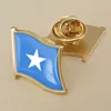 Badges de drapeau somalin de la r￩sine en r￩sine cristalline Badges de drapeau de tous les pays du monde