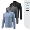 Men's T Shirts Men's Running Training T-Shirts Quick Dry Breathable Tight Long Sleeve Tops Zipper Up 2023 Man Compression Sweatshirts