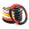 Steering Wheel Covers Cover Set Car Handlebar For 36/37/38/39/40 Cm Splicing Sterring Accessories Pink 6 Colors