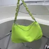 Qwertyui45 axelväskor 2022 Summer Ny högkvalitativ PVC Mesh Ladies Chain Shoulder Bag Fashion Macaron Fitness Sports Zip Messenger Bag 021223h