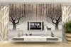 Wallpapers retro nostalgisch bos eland 3d wallpaper papel de parede el kamer levende tv -buur muur kinderen muurschildering