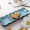 Platen keramische rooster ontbijt huishouden creatief gescheiden Noordse sushi sauzen schalen en