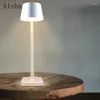 펜던트 램프 LED 알루미늄 합금 방수 데스크 램프 터치 디밍 어화 가능한 금속 테이블 바 거실 읽기 책 조명