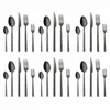 Dinnerware Sets Stainless Steel Cutlery Set 30 Piece Black Kitchen Tableware Forks Spoons Knives Dinner Mirror Flatware
