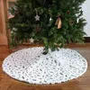 Decorazioni natalizie Gonna per albero Pelliccia sintetica Tappeti rotondi di lusso Gonne eleganti per feste in ufficio a casa