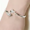 BANGLE هدية الزفاف مجوهرات الكريستال أساور امرأة قابلة للتعديل الكفة للنساء سوار لطيف السمك عتيقة ali20045