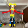 Parade Performance Walking Inflatable Joker Puppet Funny Clown Costume Blow Up Jester Suit For Event