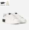 dg dolce and gabbana d&g dolche gabana Вы mit Boxdesignerschuhen 23S/s Sports-Design Portofino S Sneaker White Black Calfskin Nappa Leder Runner Trainer Technische Männer wome ve