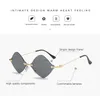 Óculos de sol Luxury Punk Retângulo Quadrado Mulheres 2023 Rimless Sun Glasses Feminino Vintage dos anos 90 Pequenos óculos Gafas de solsunglasses