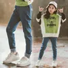 Pantalones vaqueros para niña, moda para niños, pantalón largo con agujeros, pantalones vaqueros para adolescentes, pantalones de cintura elástica, ropa ajustada para niños de 3 a 12 años