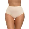 Femmes Shapers Latex maille taille haute slips pantalons pour femmes Sexy sous-vêtements sans couture Posture correcteur BuEnhancement