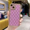 بالنسبة إلى iPhone 15 14 Pro Max Cases Luxury Cases Plating Flay Flash Case Rhinestone Phone for iPhone 11 12 13 14 Plus Diamond Lens Cover