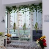 Curtain Strawberry Finished Product Quality Window Screens Tulle Flower Home Decor