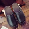 Slippers Matte Leather Linen Spring And Autumn Men Women Thick Bottom Toe Cap Indoor Couple Home Non-Slip Fitting Room Four SeasonsSlippers