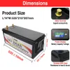24V 300Ah 200Ah LiFePO4 Battery Built-in BMS 6000 Cycles Lithium Iron Phosphate Cell For RV Campers Golf Cart Solar With Charger