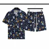 GGSITY LVSITY SUMMER MENS WOMENS CARICORTRACTUITSファッショントップ半袖シャツセットスウェットスーツデザイナーTシャツショーツビーチヴァカットアックス