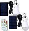 LED Solar Bulb Light Waterproof Outdoor 5V USB Charged Hanging Emergency Sunlight Powered Lamp Portable Powerful Indoor House