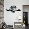 Wall Clocks Floating Clock Digital Luminous Modern Decorate For Office Bedroom Living Room