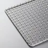 Gereedschap Accessoires 2 stks 0,5x1meter plat rechte recht metalen roestvrij staal SS304 gekrimpeerd draadgaasscherm voor BBQ -grillnet