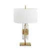 Table Lamps Modern Minimalist Wrought Iron Cloth Cover Light Luxury Post-Modern Exhibition Hall Living Room Bedroom Lamp