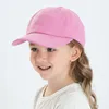 Haarschmuck Baby Mädchen Baseball Caps Rosa Schwarz Weiß Grau Kinder Low Profile Sonnenhut Kinder Jungen Laufen Kopfbedeckung Kleidung