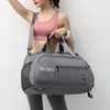 Outdoor Bags Fitness Gym Bag Travel Sports Storage Pouch Pockets Compartments Oxford Cloth Shoulder Casual Backpack Green