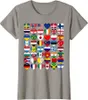 メンズTシャツの国の旗世界の国際ギフトTシャツ