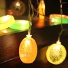 Strängar 6m 40Led Fruit Lemon String Lights Slice Patio Fairy Garland Light Battery/USB Wedding Party Outdoor Room Decor