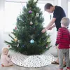 Christmas Decorations Tree Skirt Faux Fur Plush Ornaments Round Floor Carpets Elegant Skirts For Home Office Party Decoration