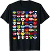 メンズTシャツの国の旗世界の国際ギフトTシャツ