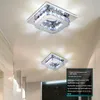 مصابيح السقف الحديثة مصابيح بلورية بيضاء LED LED غرفة المعيش