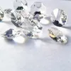 Kroonluchter kristal topkwaliteit 500 stks/lot 20 mm gefacetteerde achthoekige kralen in 2 holes diy glazen lamp onderdeel slinger strengen accessoires