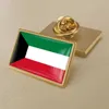Brosche mit der Nationalflagge Kuwaits aus Kristallharz, Tropfenabzeichen, Flaggenabzeichen aller Länder der Welt