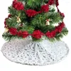 Christmas Decorations Tree Skirt Faux Fur Plush Ornaments Round Floor Carpets Elegant Skirts For Home Office Party Decoration