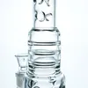 Hot new design best quality amazing function bong glass water pipe smoking pipe 15 in with 5 percs 18.8mm joint (GB-326)