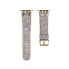 Cinturini per orologi classici di design per Apple Watch Band 8 7 6 4 Serie 3 iWatch 41mm 45mm 44mm 49mm Cinturino in oro con catena a maglie Rivetto Cinturino Stampa con motivo a lettera Cinturini per orologi