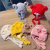 Berretti morbido inverno a orecchio caldo Protezione da peluche bernomerba berretto Cappelli per bambini cofano per bambini